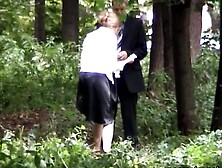 Brides And Slutwear Guests Peeing In The Forest 2