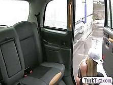 Massive Boobs Amateur Blonde Customer Fucked In The Cab