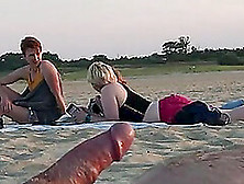 Flash Dick On The Beach