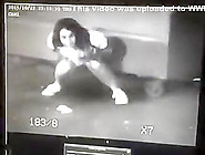 Surveillance Camera Films The Desperate Girl Taking A Piss
