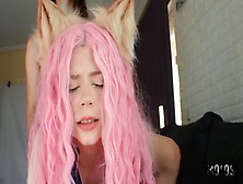 Beautiful Pink-Haired Doll Rainy Storm Screwed In The Anal Hole
