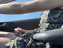 Hot Trans Girl Raven Thorne Cums In The Car