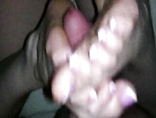 Her Good Foot Make His Penis Cum So Rough