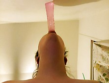 Teen Tries To Deep Throat Pink Toy