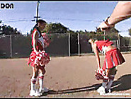 Hot Cheerleaders Share One Huge Dick-1