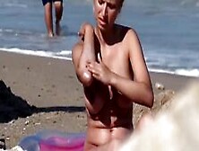 Those Boobs Are Simply Perfect - Blond Hottie On The Beach