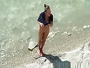 Nudist Woman Spied In Rocky Beach