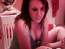 Cute Chubby Slut Masturbating On Webcam