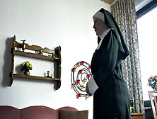 Busty Nun Takes A Big Cock