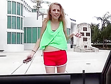 Little Stranded Blonde Teen Fucked For A Ride