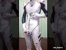 Eva Cosplayer Emoboy Jerks Off Alone And Cums