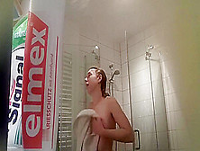 Cute German Caught In The Shower 1