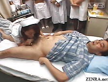 Japanese Hospital Nurse Training Day Milking Patient