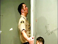 Cop Getting Blowage In Toilet