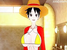 One Piece Monkey D Luffy Gender Bender Anime Hentai 3D Uncensored