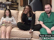 Ebony Teen (18+) Gets Fingered By Doctor While African Nurse Watches