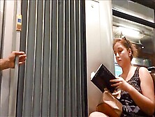 Just Reading Her Book While I Want To Worship Her Sexy Feet (Faceshot)
