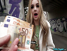 Blond Hair Girl Brit Banged In Public For Money