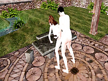 Animated 3D Porn Video - A Cute Breasted Girl Getting Fucked From Behind In The Garden