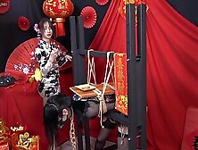 Ha33Became A Table Bondage Fuck Wildly,  Squirted Continuously Cum In Mouth!