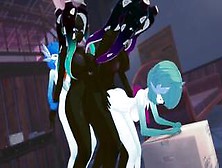 Futa Orgy: Gardevoir And Marina Have A All Out Clone Gangbang