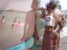 Perfect Blonde Beach Tits
