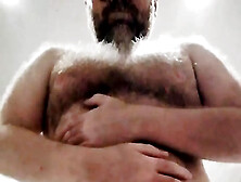 Uk Hairy Daddy Bear Wanking In Tighty Whiteys Huge Cum Shot