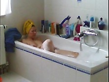 Hot Wife Caught Shaving Puss And Masturbating In Bath Room
