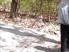 Barely Legal Topless Fuck Buddy With Her Big Tits In Public On Nature Walk Today