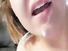 Hotwife Eats And Plays With Her 5Th Load Of Cum
