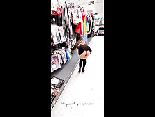 Bending Over & Flashing My Asian Pussy In Walmart (Pussy Slip)