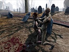Зомби Трахает Девушку На Кладбище
