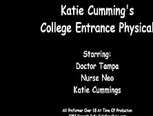 Katie Cummings Gets Freshman Gyno Exam For School By Doctor Tampa & Male Nurse Neo On Concealed Cameras @ Girlsgonegynocom