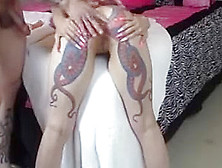 Chick With Giant Octopus Tatoo Takes It In The Ass