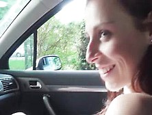 Sexy Hitchhiker Eats Drivers Cock In Pov
