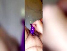 Putting My Purple Sex Toy Deep In My Hungry Snatch