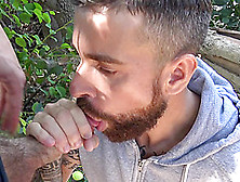 Tattooed Bearded Gay Man Picked Up In A Park For A Fuck