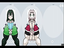 Fapwall [Rule34 Cartoon Game] Sakura From Naruto Is Taking 6 Prick At Once