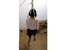 Tiny Asian Teen Dances In The Air (Angel Gallows)