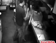 Dude & Girl Workers Busted Banging On Cam