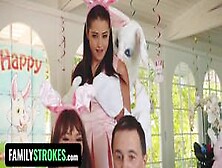 Family Strokes - Cute Easter Family Photo Turns Into A Perv Fuck Session