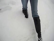 Sexy Boots In Snow!