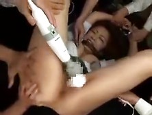 Sexy Asian Babe With Big Tits Gets Toyed,  Sucks Dick And Fu