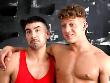 Men - Hard-Boiled Studs And In A Gay Hardcore Threesome - Felix Fox,  Olivier Robert And Tayler Tash