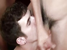 Horny Stud Sucks Multiple Guys Off And Swallows Their Cum