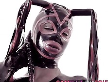 Hot Tranny In Some Fetish Latex Drills A Dude's Asshole