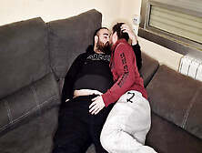 Bear And Chaser Suck Each Other's Cocks And Do A 69 On The Couch.