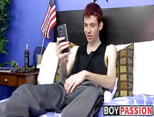 Adorable Crazy Twink Dennise Luvs Stroking While On The Phone
