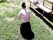 Flashing My Vagina Inside A Park,  And Masturbating To Orgasm Inside Outside!!