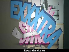 Exxxtrasmall - Small-Frame Babe Fucks The Parking Attendant